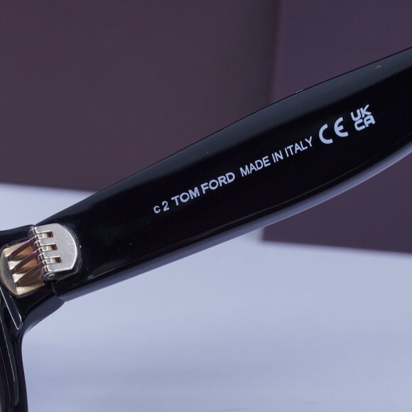 Tom Ford Jerry FT1222 01B Butterfly Sunglasses – Black/Smoke - Picture 8 of 9